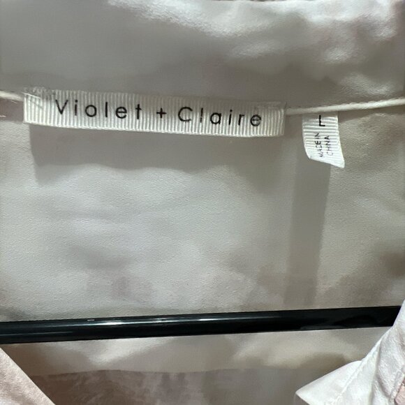 Violet + Claire blush and pink color long sleeve size small snake, breathable - Picture 2 of 3